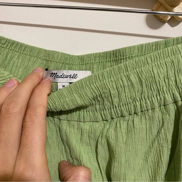 Madewell Light Green Gauzey Pants size Medium - Picture 6 of 9
